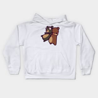 Brown Bear Hug Kids Hoodie